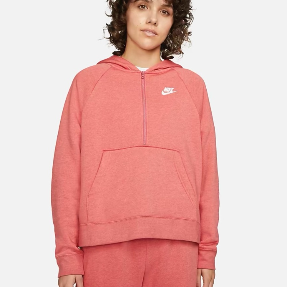 Nike cotton sweat suit coral color